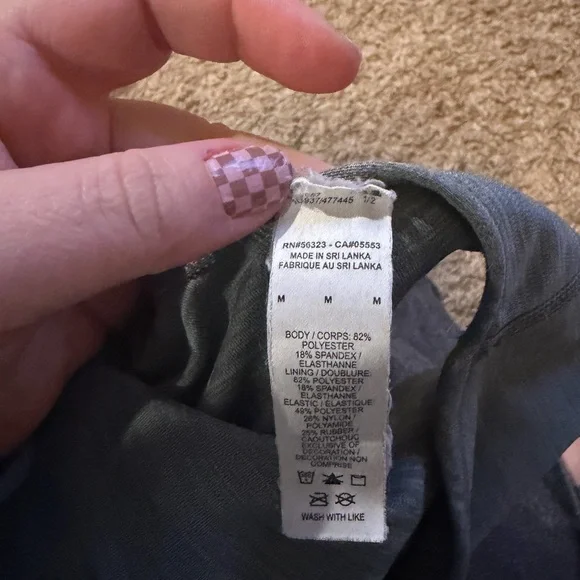 Women’s Heather Grey Nike Dri-Fit Active Sports Bra Size Medium - Picture 6 of 6